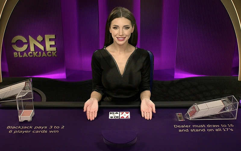 Disfrutá de una mano en el One Blackjack en Vivo de Melbet.