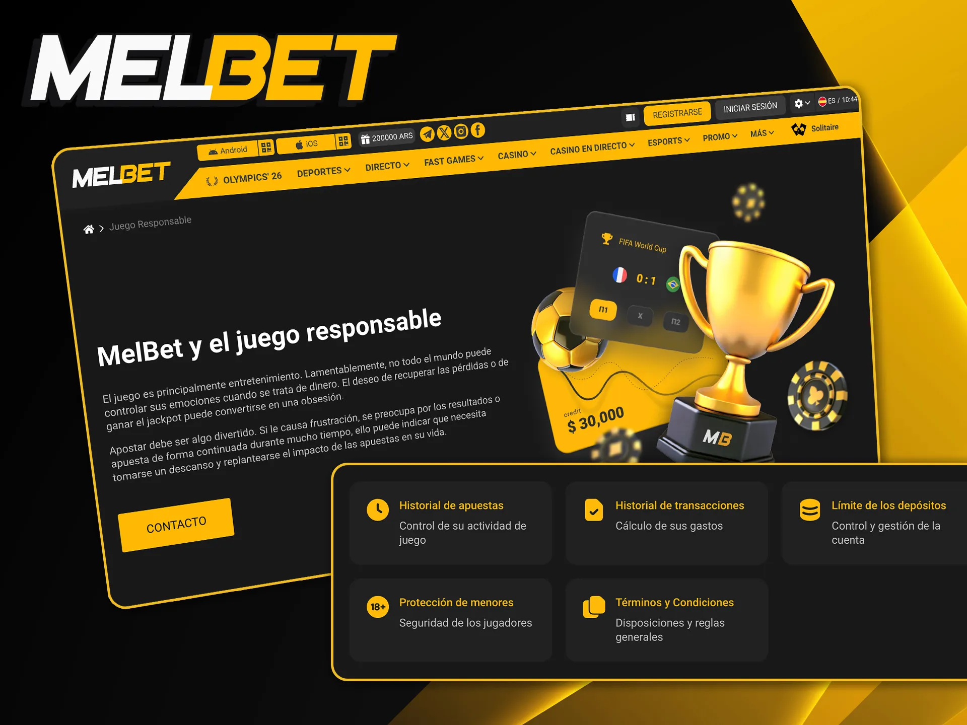 Herramientas de límites de depósito y autoexclusión para mantener un entorno de juego sano en Melbet.